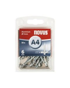 Novus rivet blinkklinknagel A4 X 6 Alu SB, 30 pcs. (045-0023)