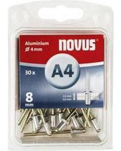 Novus rivet blinkklinknagel A4 X 8 Alu SB, 30 pcs. (045-0024)