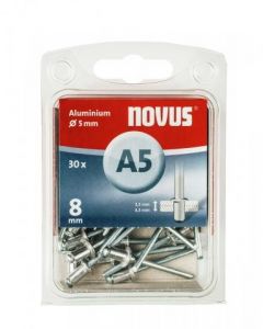 Novus rivet blinkklinknagel A5 X 8 Alu SB, 30 pcs. (045-0026)