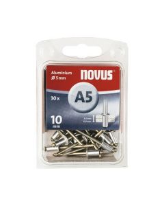 Novus rivet blinkklinknagel A5 X 10 Alu SB, 30 pcs. (045-0027)