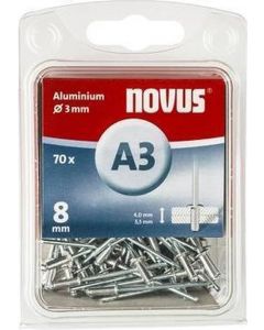 Novus rivet blinkklinknagel A3 X 8 Alu SB, 70 pcs. (045-0029)