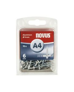 Novus rivet blinkklinknagel A4 X 6 Alu SB, 70 pcs. (045-0031)