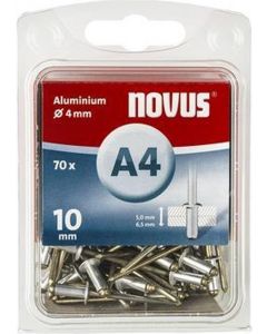 Novus rivet blinkklinknagel A4 X 10 Alu SB, 70 pcs. (045-0033)