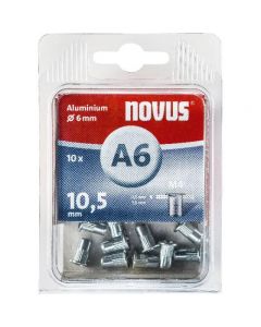 Novus rivet blinkklinkmoer M4 X 10,5 Alu S, 10 pcs. (045-0041)