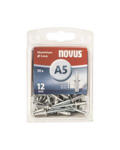 Novus rivet blinkklinknagel A5 X 12 Alu SB, 70 pcs (045-0072)