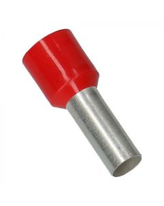 Cimco adereindhuls geïsoleerd 10mm2 12mm rood - per 100 stuks (182354)