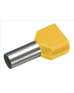 Cimco adereindhuls geïsoleerd TWIN 2x6mm2 14mm geel - per 100 stuks (182480)