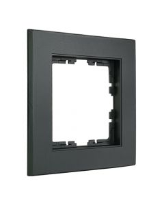 EMhub Quadro55 (by Kopp) afdekraam 1-voudig - zwart mat (4088088)