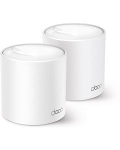TP-LINK mesh WiFi router 574 Mbps op 2,4GHz + 2402Mbps op 5GHz-band - per 2 stuks (Deco X50 2-Pack)