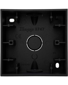 Kopp opbouwdoos 1-voudig - HK07 mat zwart (374750008)