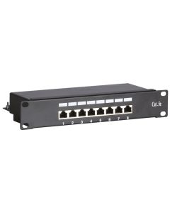 10 Inch CAT5e FTP patchpaneel - 8 poorts (DS-10Patch5-8FTP)