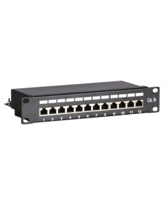 10 Inch CAT5e FTP patchpaneel - 12 poorts (DS-10Patch5-12FTP)