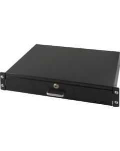 Metalen kabelgoot/houder met schuifbare bedekking plaat voor 19 inch patchkast - 2U (DS-1902-2U)