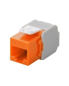CAT6a UTP Keystone Connector - Toolless - Oranje (DS-KC-UTP6A-TL-6)