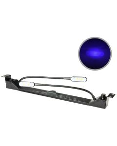 19 inch gooseneck LED verlichting + dimmer - wit/blauw (DS-LT-G3)