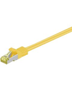 Cat7 S/FTP netwerkkabel patchkabel 0,5 meter - geel (DC-77-005)
