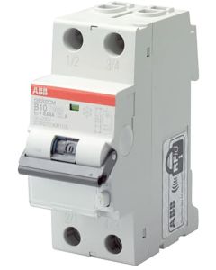 ABB Vynckier Differentieelautomaat 2P, C kar, 25A, 300mA, 10kA