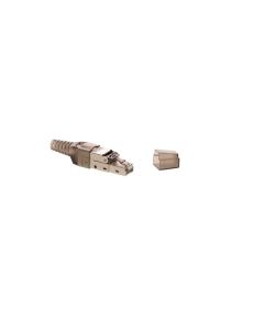 RJ45 connector CAT6a shielded - alleen voor stugge kern - toolless per stuk (DC-RJ45-SFTP6AS-PRO)