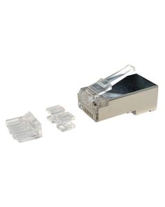 RJ45 connector CAT6a shielded - alleen voor soepele kern - per 10 stuks (DC-RJ45-FTP6A-10)