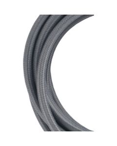 Bailey textielsnoer 3 meter 2x0,75 mm2 - grijs (139674)