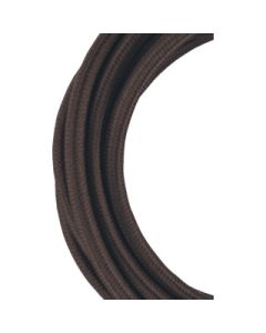 Bailey textielsnoer 3 meter 2x0,75 mm2 - bruin (139675)
