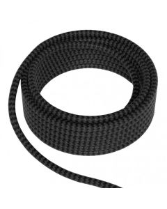 Bailey textielsnoer 3 meter 2x0,75 mm2 - zwart/grijs (142100)
