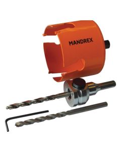 Mandrex starterset MX200056B gatzaaghouder met TCT gatzaag Ø76mm (MX200056B)