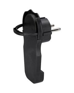 REV Ritter stekker extra plat haaks - zwart (0018260500)