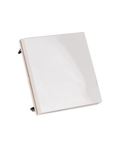 iONLED stuurafdekking drukknop 55x55 tbv universele LED tastdimmer en neventoestel - zuiverwit glans RAL9010 (ISTB-ZWIT)