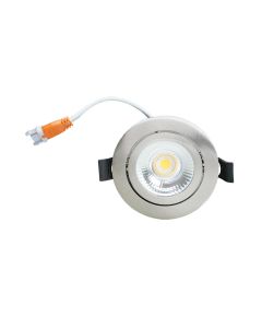 LED Republic waterdichte inbouwspot rond aluminium 5W 450lm 2700K IP65 zaagmaat Ø75mm - diameter 85mm