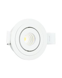 LED Republic waterdichte inbouwspot klein wit 4W 280lm 2700K IP44 zaagmaat Ø53mm - diameter 61