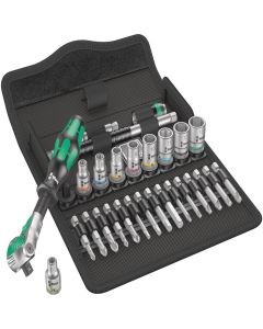 Wera bitset dopsleutelset in etui Zyklop Speed-ratelset 1/4" metrisch - 28-delig (05004016001)