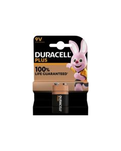 Duracell batterij alkaline MN1604 9V (blok) 6LR61 blister 1 stuks (MN1604PLUS)