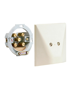 ABB inbouw fornuisaansluitdoos met deksel en kabeldoorvoer 2P+A 2,5mm - ivoor (ABBKIM600766)