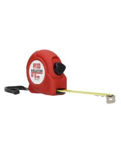 Kreator rolbandmaat rolmaat met rem en softgrip 5 meter (KRT702005)