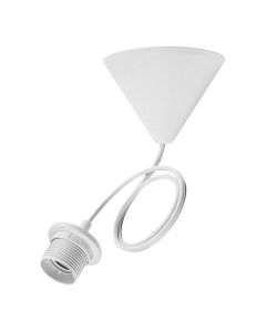 Bailey hanglamp E27 met 0,8 meter snoer - wit (141259)
