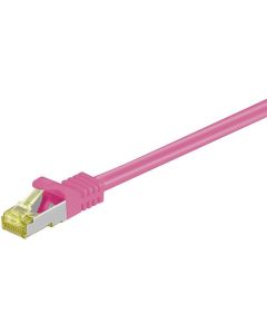Danicom CAT 7 S/FTP netwerkkabel 0,25 meter roze