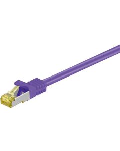 Danicom CAT 7 S/FTP netwerkkabel 0,5 meter paars