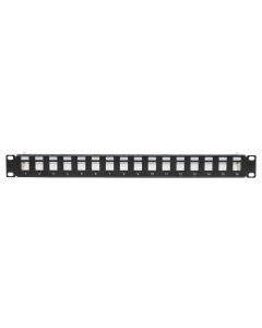 Hirschmann Multimedia patchpaneel 19 Inch voor keystones - 16 poorts (695020853)