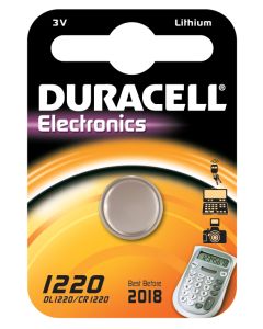 Duracell knoopcel batterij Lithium CR1220 3V - per stuk (D030305)