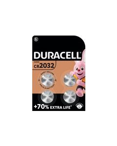 Duracell knoopcel batterijen CR2032 3V - verpakking 4 stuks (D119376)