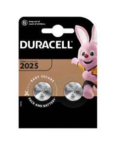 Duracell knoopcel batterijen Lithium CR2025 3V - verpakking 2 stuks (D203907)