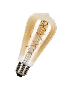 Bailey LED lamp filament spiraled goud ST64 E27 4W 250lm 1900K dimbaar (144336)