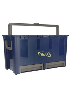 RAACO kunststof gereedschapskist Compact 47 incl. lades en inzetbakken 540x292x296mm - blauw (136600)