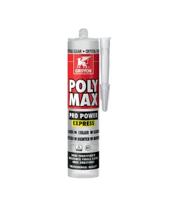 GRIFFON Polymax Pro Power Express Crystal Clear montagekit - koker 300 gram - transparant (6312633)