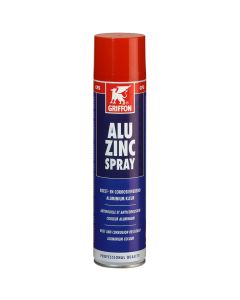 GRIFFON Alu Zincspray aluminium kleurige zinkcoating - spuitbus 400ml - grijs (1233515)