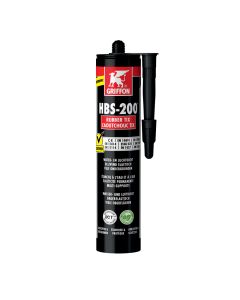 GRIFFON HBS-200 Rubber Tix water en luchtafdichtende beschermende coating - koker 310 gram - zwart (6312857)