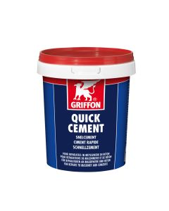GRIFFON snelcement voor reparaties aan metslewerk en beton - pot 1kg - grijs (6150080)
