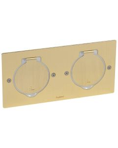 Legrand vloerdoos met stopcontact 2-voudig - platinum (089712)