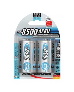 Ansmann oplaadbare batterij NiMH mono D 8.500mAh - verpakking per 2 stuks (5035362)